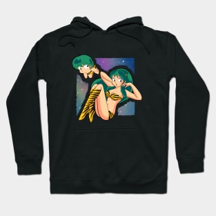 Ten and Lum (Urusei Yatsura) design Hoodie